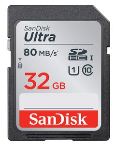 Карта пам'яті 32GB SANDISK ULTRA SDHC CLASS 10