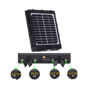 Солнечна панель Balever BL-8000 с литиевым аккумулятором 8000mAh,  выходы 12V, 9V, 6V Pmax=12Watt