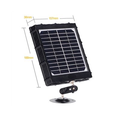 Сонячна панель Balever BL-8000  з літієвим акумулятором 8000mAh, виходи 12V, 9V ,6V, Pmax= 12 Watt