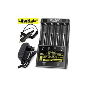LiitoKala Lii-500S - универсальное зарядное устройство на 4 канала. Блок питания + Автоадаптер